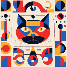 geometric feline art inspired by bauhaus showcasing abstract cats in bold shapes and vibrant colors merging art and design download 2025 04 08t070238 447